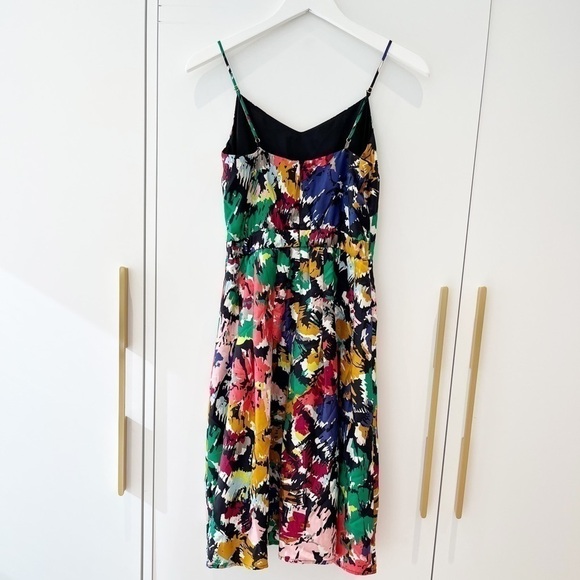 jcrew Silk Floral brushstroke Dress - Picture 7 of 13